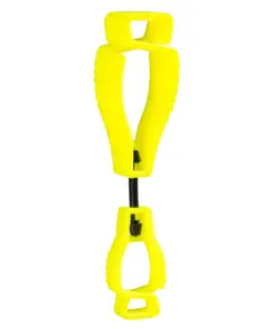 Portwest A002 Metal Free Glove Clip (Pk40) in Yellow