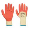 Portwest A105 Grip 10 Latex 3/4 Dipped Glove 12-Pack in Yellow/Orange