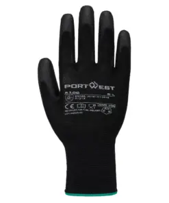 Portwest A126 Grip 13 Nylon PU Glove in Black