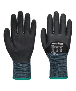 Portwest A147 Cold 13 Latex 3/4 Dipped Glove in Black