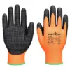 Portwest A148 Grip 13 Nitrile High Dotted Glove 12-Pack in Orange/Black