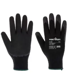 Portwest A150 Grip 10 Latex Economy Glove 12-Pack in Black