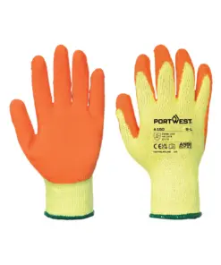 Portwest A150 Grip 10 Latex Economy Glove 12-Pack in Orange
