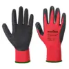 Portwest A174 Grip 13 Latex Crinkle Glove 12-Pack in Red/Black