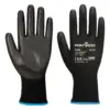 Portwest A195 Grip 13 PU Touchscreen Glove 12-Pack in Black