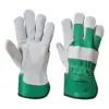 Portwest A220 Leather Rigger 130 Cow Split Glove 12-Pack in Green