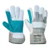 Portwest A230 Leather Rigger 365 Cow Split Reinforced Palm Glove 12-Pack in Grey