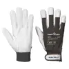 Portwest A250 Leather 110 Grain Palm Mechanical Glove 12-Pack in Black