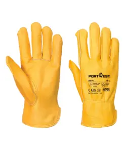 Portwest A271 Cold 200 Cow Grain Driver Glove in Tan