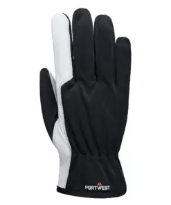 Portwest A281 Mechanic 120 Leather Palm Glove in Grey