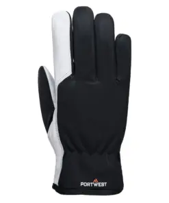Portwest A282 Mechanic 120 Leather Palm Lined Glove in Grey