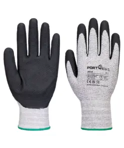 Portwest A312 Grip 13 Nitrile Diamond Knit Glove (Pk12) in Grey/Black