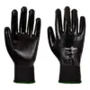 Portwest A315 Grip 13 Full Coating Nitrile Glove 12-Pack in Black