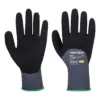 Portwest A352 Grip 15 Nitrile Sandy 3/4 Palm Glove 12-Pack in Grey/Black
