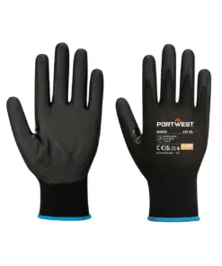 Portwest A355 Grip 15 Nitrile Foam Touchscreen Glove (Pk12) in Black
