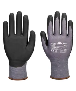 Portwest A356 ESD 15 Nitrile Essential Glove (Pk12) in Grey/Black
