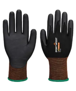 Portwest A370 GP Grip 15 Nitrile Micro Foam Glove in Black