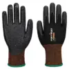 Portwest A371 GP Grip 15 Nitrile Micro Foam Dotted Glove in Black