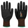 Portwest A373 GP Grip 18 Latex Sandy Glove in Black