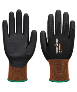 Portwest A377 GP Grip 21 Nitrile Micro Foam Glove in Black