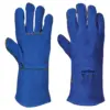 Portwest A510 Welders 210 Split Leather Blue Gauntlet in Blue