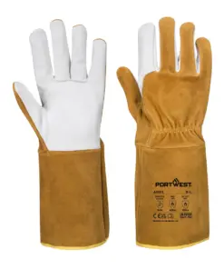 Portwest A521 TIG Welders 220 Grain Leather Gauntlet in Brown
