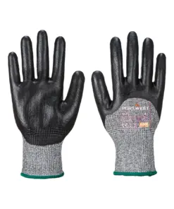 Portwest A621 Cut D13 3/4 Nitrile Foam Glove in Black