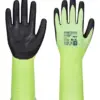 Portwest A632 Cut D13 Nitrile Green Long Cuff Glove in Green/Black