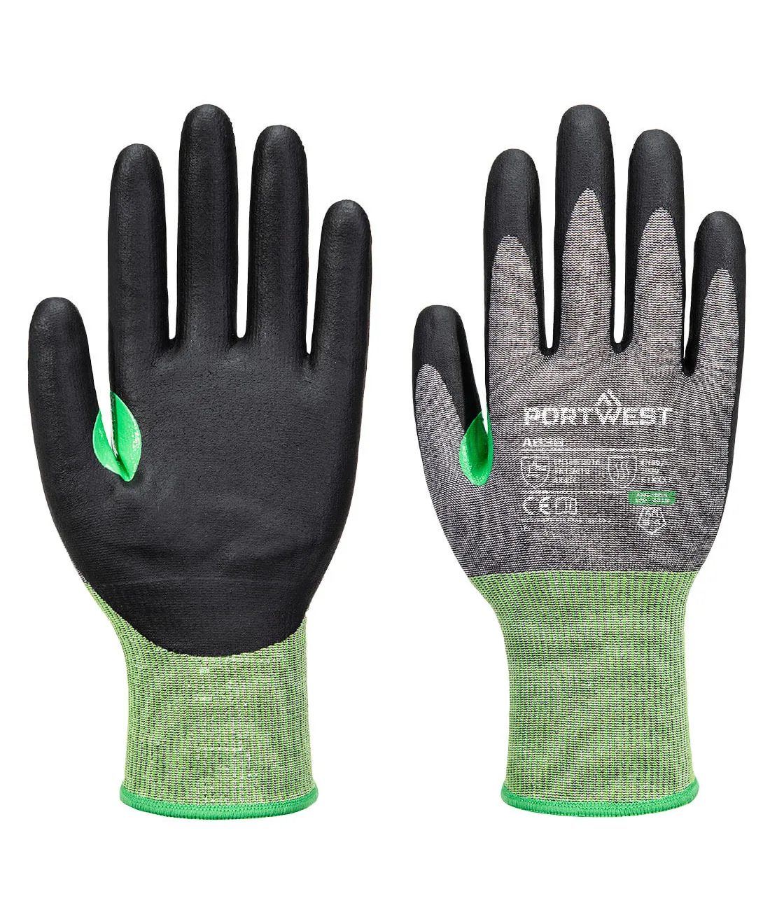 Portwest A636 CS Cut C18 Nitrile Glove in Grey/Black