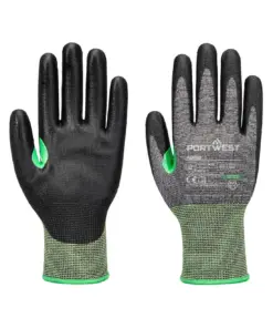 Portwest A638 CS Cut C15 PU Glove in Grey/Black