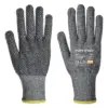 Portwest A640 Cut D13 PVC Dot Glove in Grey