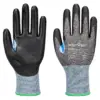Portwest A642 CS Cut D18 PU Glove in Grey/Black