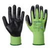 Portwest A645 Cut D13 Nitrile Green Glove in Green/Black