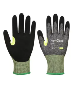 Portwest A650 CS Cut E15 Nitrile Glove in Grey/Black