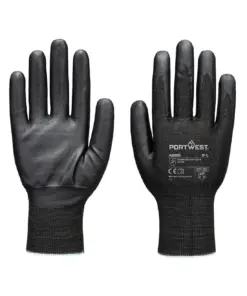 Portwest A680 Cut F21 Nitrile Tungsten Glove A9 in Black
