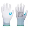 Portwest A699 MR13 ESD PU Palm Glove (Pk12) in Grey/White