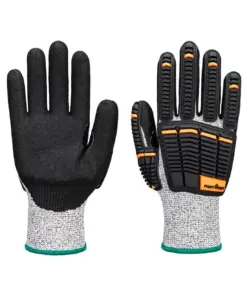 Portwest A718 Impact C13 Nitrile Foam Glove in Grey/Black