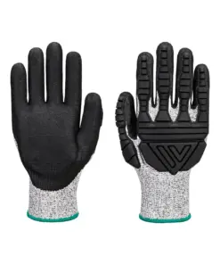 Portwest A723 Impact C13 Nitrile Foam TPV Reinforced Palm Glove in Grey/Black