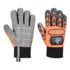 Portwest A726 Impact B205 Waterproof Dotted Palm Glove in Orange/Blue