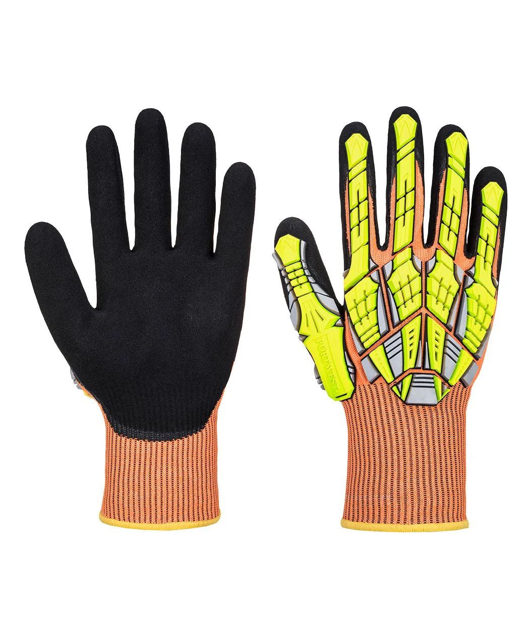 Portwest A727 Impact E13 Nitrile Sandy Glove in Orange