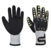 Portwest A729 Impact C13 Nitrile Foam Reinforced Palm Thermal Glove in Grey/Black