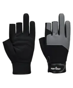 Portwest A741 Mechanic 251 Fingerless Glove in Black