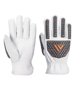 Portwest A742 Impact 110 Cow Leather Glove in White