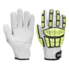 Portwest A745 Impact F135 Cow Leather Lined Glove in Grey