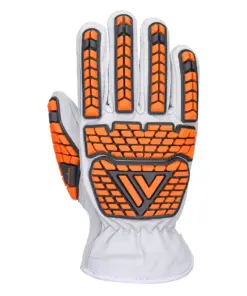 Portwest A747 Goat Leather Impact Cut F Glove in White