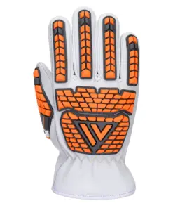 Portwest A748 Goat Leather Impact Cold Cut Glove A6 in White