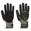 Portwest A755 Impact F15 Nitrile Foam Reinforced G Palm Glove in Black/Green