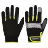Portwest A770 PW3 Mechanic 80 Reflective Utility Glove in Black/Yellow