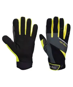Portwest A774 DX4 Mechanic B150 Glove in Black/Yellow