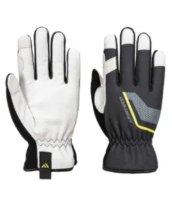 Portwest A775 Mechanic 110 Leather Palm Glove in Black